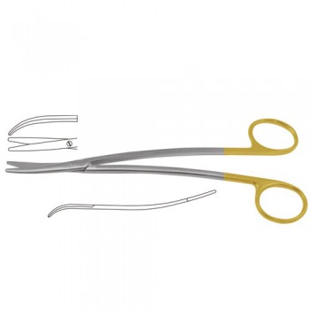 TC Metzenbaum-Fine Dissecting Scissor - Slender Pattern Curved - S Shaped Stainless Steel, 18 cm - 7"